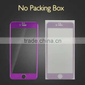Premium Alloy Ultra Slim Clear Gold Tempered Glass Screen Protector for IPhone 6S Anti Blue Light Glass Screen Protector thumbnail-4