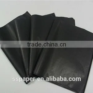 17g Plain Black Color Tissue Paper for Wrapping Clothes/white Tissue Paper thumbnail-1