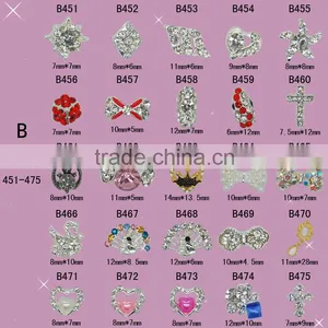 2016 Fashion 3D Nail Art Tips Decoration Alloy Nail Jewelry Glitter Rhinestone thumbnail-4