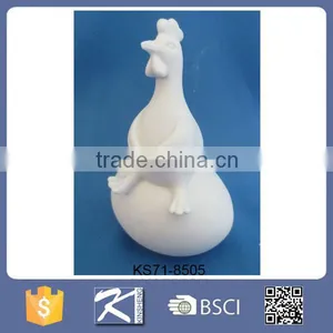 Best Selling Products White Decorative Ceramic Roosters thumbnail-5