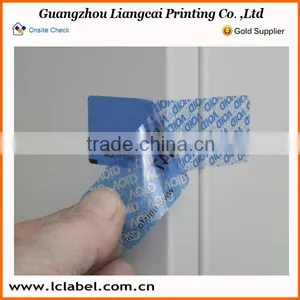 Colorful Print Pvc Sticker Void Logo Transperant Pvc Void Sticker thumbnail-3