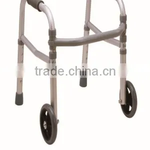 MK912L-5(S) Aluminum Walker With Two Wheels thumbnail-1