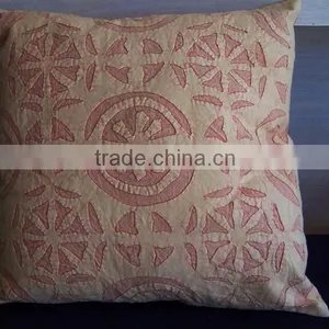Ethnic Design Chicken Work Cotton Cushion Cover 45*45cm thumbnail-1