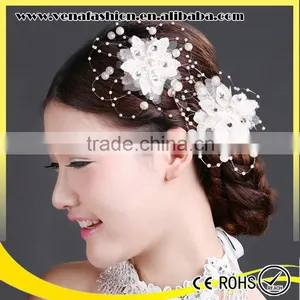 White Flower Ladies Fancy Elite Hair Clips for Haidresser thumbnail-1