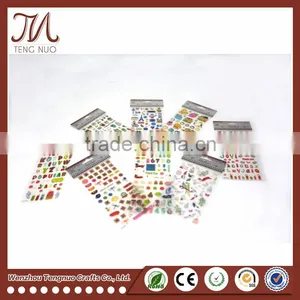 Customized Cartoon Alphabet Letter Crystal Plastic Sticker For Kid thumbnail-4