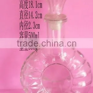 Clear Wine Glass Bottle thumbnail-1