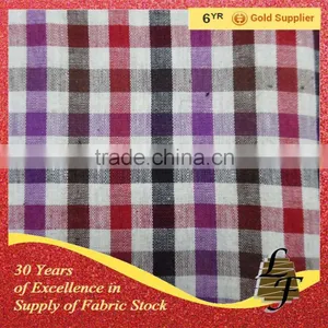 21S- 100% Cotton Yarn Dyed Shirting Stock Fabric(2244) thumbnail-1