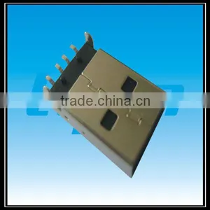 USB Connector USB Type-A Plug Connector/Right Angle DIP Type thumbnail-1