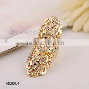 Hot French Design Personalized Latest Gold Ring Designs Finger Ring for Women thumbnail-1