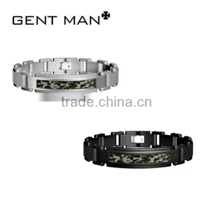 Latest Jewelry Design Camo Design Unique Stianless Steel Bracelet Watch thumbnail-1