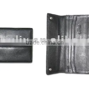 Billfold With Two Buttons and 12 Credit Card Pockets, Made of PU thumbnail-1