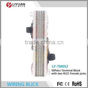 LY-TM052 66M 50 Pairs Terminal Block With 2 Rj21 Jack Network Interface Block thumbnail-2