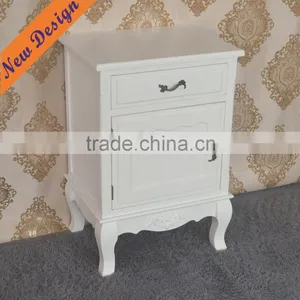 Excellent Design Good Quality Modern Decoration Wood Carved Bedside Table With Drawer thumbnail-3