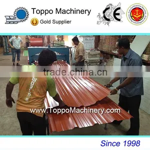 European Standard Color Steel Roofing Sheet Making Machine Made in China thumbnail-1