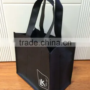 Red Design Non Woven Wine Bag thumbnail-3