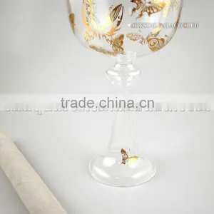 Pure Clear Quartzl Singing Bowl Grail With Handle or Stand With Gold Design thumbnail-6