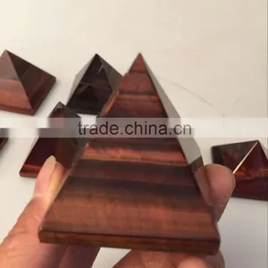 Top Quality Red Tiger Eye Stone Pyramid for Sale thumbnail-2