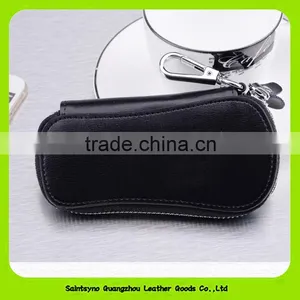 Custom Multiple Portable Compact Fancy PU Geunie Leather Car Key Holder 15069 thumbnail-5
