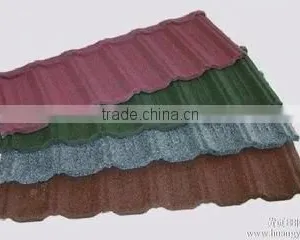 STURDY ALUMINIUM ZINC STONE COATED METAL ROOF TILE thumbnail-2