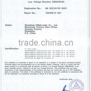 300w Zonnepanelen IEC61215,IEC61730,TUV,CEC,CE,ISO9001 Approved thumbnail-5