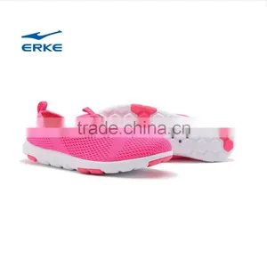 ERKE Summer Womens Cream Color Casual Shoes Breathable Beach Aquatic Shoes for Girls Casual Shoes Full Mesh Upper Couple Syle thumbnail-6