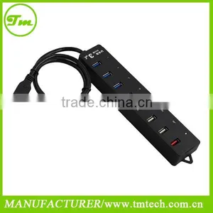 Super Speed 8 Port of Usb3.0 7 Port Hub With 1 DCP Charging Port thumbnail-1