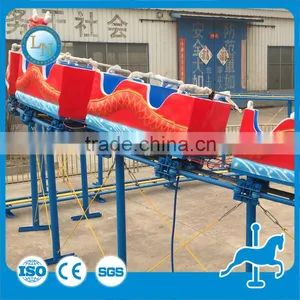 Amusement Playground Mini Roller Coaster Electric Kis Dragon Train thumbnail-3