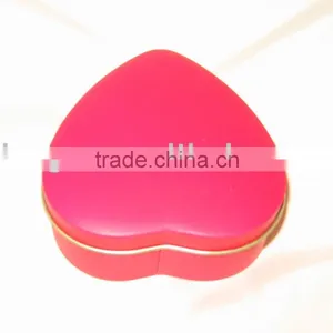 Heart Shape Tin Box, Christmas Tin Box, Red Tin Box thumbnail-1