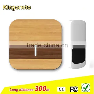 2016 Hot Sale Smart Wireless Doorbell WJB13N Series 300m Working Distance 52 Melodies Multi Receivers Battery Power With LED thumbnail-1