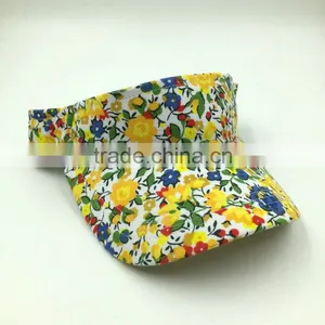 Wholesale Fashion Lady All Over Print Sun Visor Hat thumbnail-3