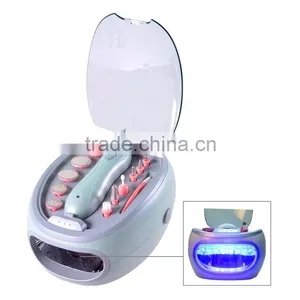 Professional Manicure Pedicuret Set With Nail Care Dryer LED Lamp/UV Amp thumbnail-1