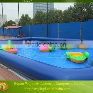 Children Amusement Park Outdoor Water Pool/hot Water Inflatable Pool/best Selling Paddle Boat Pool thumbnail-1