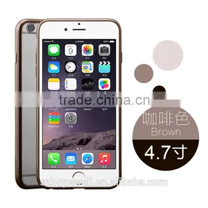 Supply All Kinds of Colorful Frame With Back Clear Cover Cellphone Tpu Case for Iphone 6S thumbnail-6