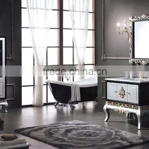 WTS3233 Hot Sales 30-inch Floor Mounted Black Color Bathroom Cabinet Vanities Free Sample thumbnail-2