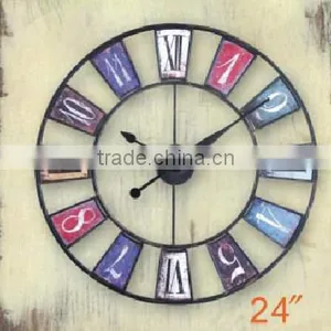 Modern Design Wall 24'' Large Size Antique Skeleton Clock For Sale thumbnail-1