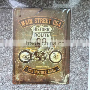 Decorative Custom Embossed Metal Car Sign Tin Plate Sign thumbnail-3