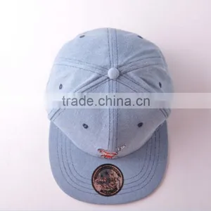 High Quality Custom Blank Flat Cap Wholesale Snapback Cap Cotton Hip Hop Cap thumbnail-4