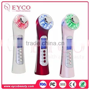 Popular Electronic Ultrasonic Ion Led Red Light Therapy Facial Beauty Device Face Lift Skin Care Body Massager Machine thumbnail-1