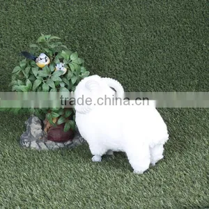 Realistic Taxidermy Replica Decor Plastic Sheep Figurines thumbnail-3