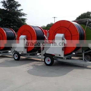 Hose Reel Irrigation Sprinkler 75-400TX, 75mm Diameter and 400meters Long, Watering Farm Land thumbnail-1