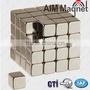 N52 3/8 " x 3/8 " x 3/8 " Block Neodymium Magnet thumbnail-4