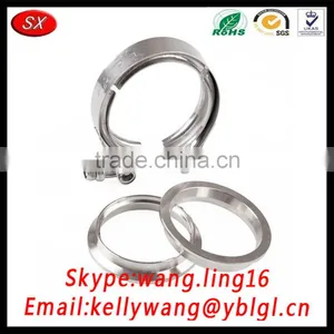 Custom Made Exhaust Down Pipe Clamp, Stainless Steel 304 Clamps thumbnail-1