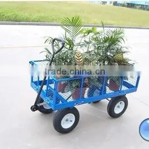 Metal Folding Wagon Beach Hand Pull Cart thumbnail-1