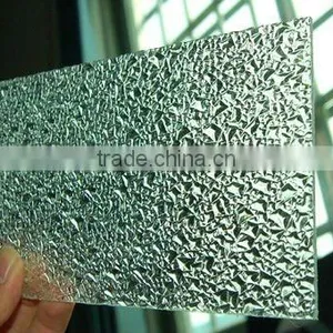 Clear Polycarbonate Diamond Embossed Sheet for /office Desk thumbnail-1