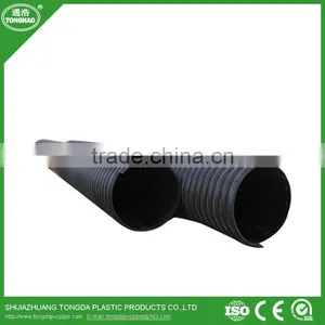 HDPE Corrugated Pipe With Steel Belt for Drainage thumbnail-1