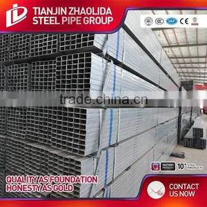 Q195 Q235 Q345 Material Welded Galvanized ms Square Pipe for Greenhouse Furniture Fence Post thumbnail-1