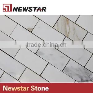 Newstar White Subway Tile Backsplash For Kitchen Marble Mosaico Mosaic thumbnail-2