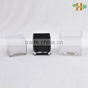 High Quality Black and White Square Glass Vases thumbnail-2