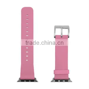 Quality Guaranteed Make To Order Imported Leather Fake Leather Watch Strap For Apple Watch Band thumbnail-3