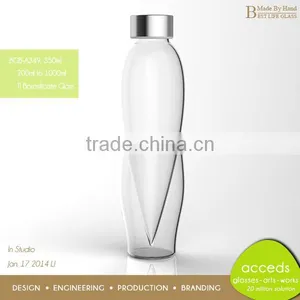 Pyrex Recycled Glass Milk Bottles With Caps thumbnail-5